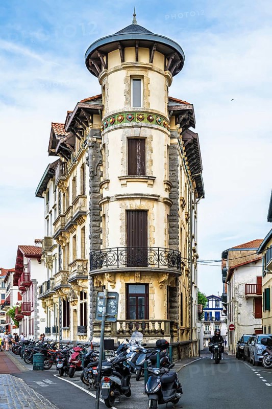 Beach and seaside in Saint-Jean-de-Luz, Nouvelle-Aquitaine, Pyrenees-Atlantiques, France