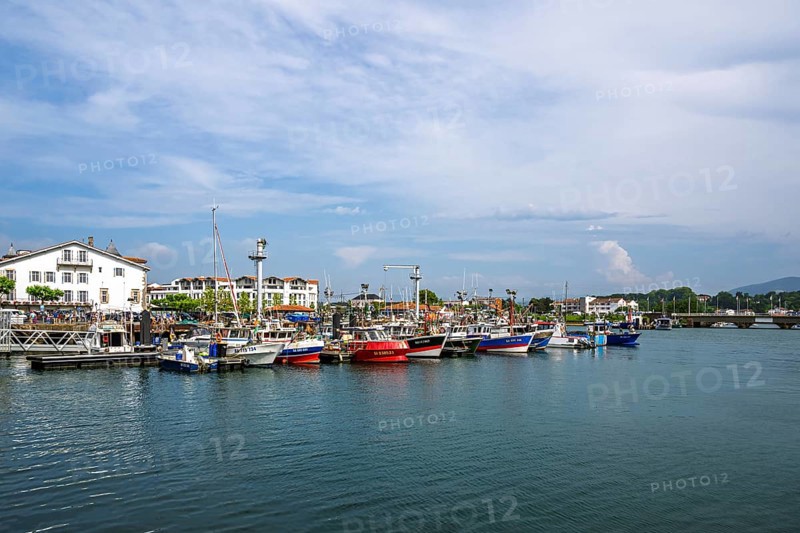 Marina in Saint-Jean-de-Luz, Nouvelle-Aquitaine, Pyrenees-Atlantiques, France