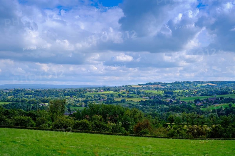 Across the Geul valley, towards Belgium, landscape south of Mechelen, South Limburg, Limburg, Netherlands