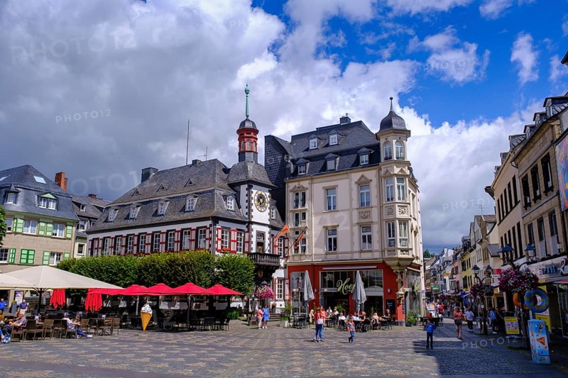 Marketplace, Mayen, Vulkaneifel, Eifel, Rhineland-Palatinate, Germany
