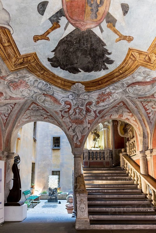Interior view, Palais Lascaris, Old Town, Nice, Alpes Maritimes, Provence Alpes Cote d'Azur, French Riviera, South of France, France