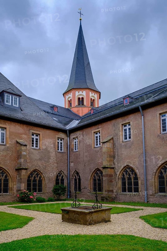 Cloister, Steinfeld Monastery, Kall, North Eifel, Eifel, North Rhine-Westphalia, Germany