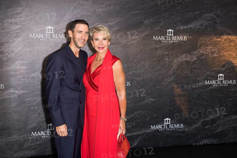 Marcel Remus with his mother Silke Remus at the Remus Lifestyle Night on the roof terrace of the Pure Salt Hotel in El Toro, Magaluf, Majorca, Spain on 31/07/2025