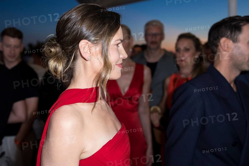 Hilary Swank at the Remus Lifestyle Night on the roof terrace of the Pure Salt Hotel in El Toro, Magaluf, Majorca, Spain on 31/07/2025