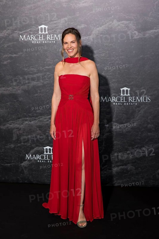 Hilary Swank at the Remus Lifestyle Night on the roof terrace of the Pure Salt Hotel in El Toro, Magaluf, Majorca, Spain on 31/07/2025