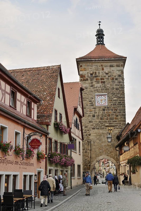 Siebersturm, Plönlein, Rothenburg ob der Tauber, Middle Franconia, Bavaria, Germany