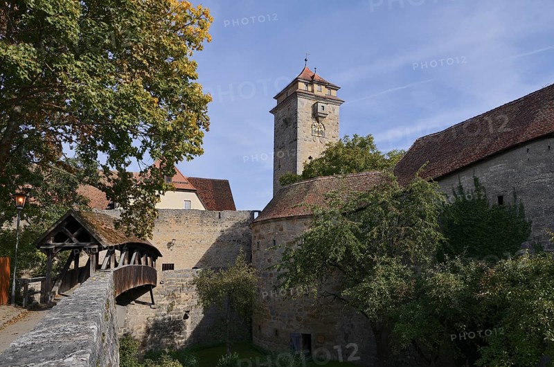 Spitalbastei, Rothenburg ob der Tauber, Middle Franconia, Bavaria, Germany