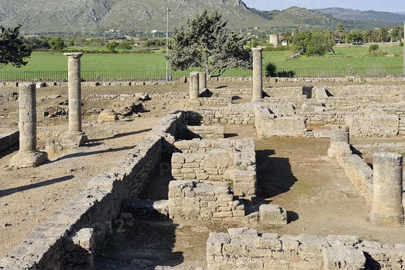 Roman ruins of Pollentia, Sa Portella, Alcudia, Majorca, Balearic Islands, Spain