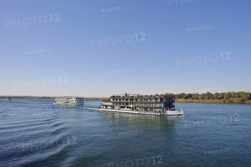 Nile cruise ship on the Nile, Egypt