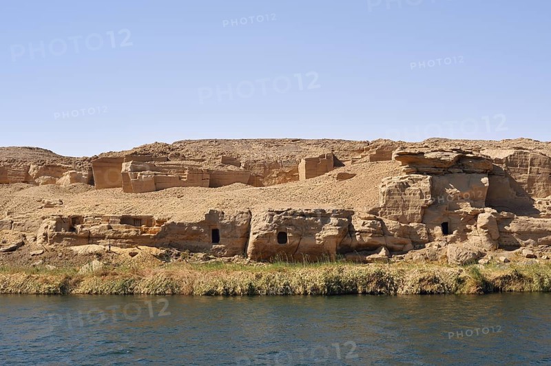 Ancient temple complex on the banks of the Nile, Egypt