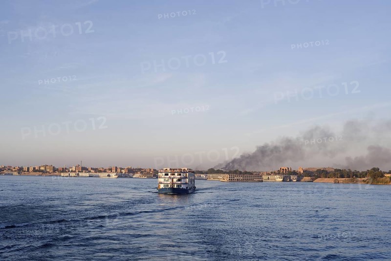 Nile cruise ship, Kom Ombo, Egypt