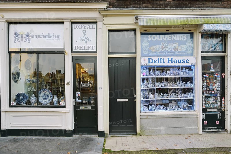 Delft porcelain shop, Delftware, Delft Blue, Delft, South Holland, Netherlands