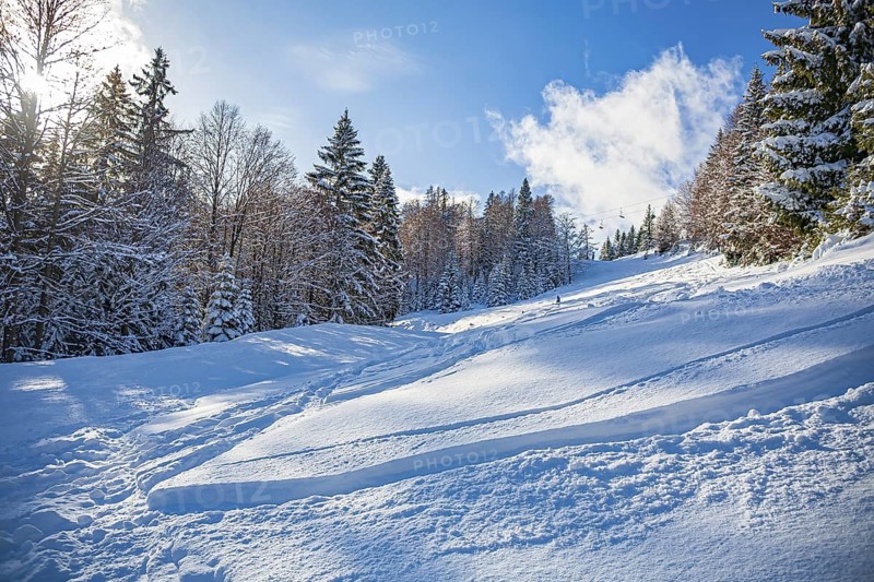 The Goetschen piste in Berchtesgadener Land, Bavaria, Germany