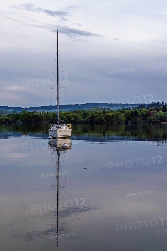Boats on Windermere Lake, Ambleside, Lake District, Cumbria, England, United Kingdom