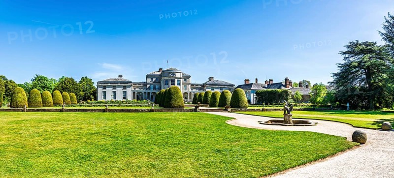 Panorama of Shugborough Estate, National Trust House and garden, Great Haywood, Staffordshire, England, United Kingdom