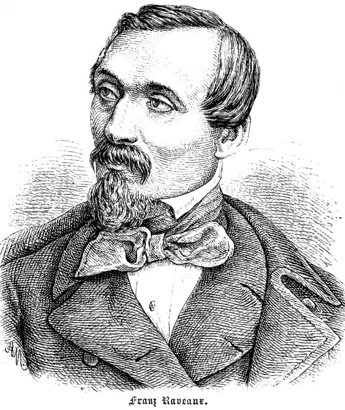 Franz Raveaux, member of the Frankfurt National Assembly and the Reichsregentschaft in 1849, supporter of the working class, portrait, Prussia, historical illustration 1896