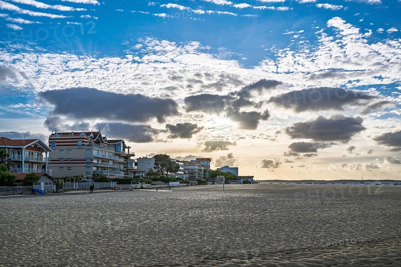 Marina and Beach in Arcachon, Gironde, France