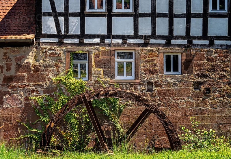 The old castle mill in Büdingen, Hesse, Germany