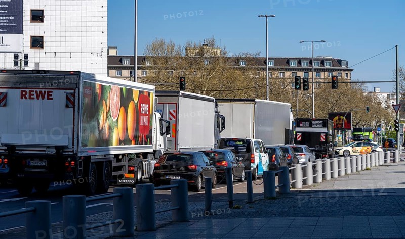 Rush Hour at Messedam in Berlin-Charlottenburg, Berlin, Germany
