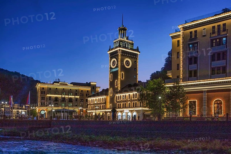 The Town Hall.Rosa Khutor. Big Sochi. Russia