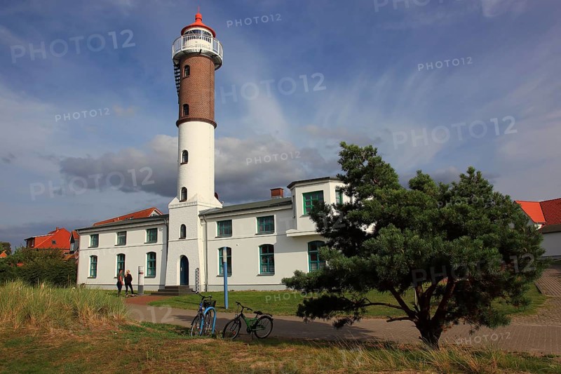 Timmendorf lighthouse on the island of Poel on the Baltic Sea, Northwest Mecklenburg district, Mecklenburg-Western Pomerania, Germany