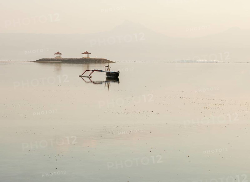 Fishing dock (Junkung) on Sanur beach, Bali, Indonesia