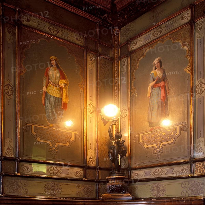 Old Traditional Bar Caffe Florian in St. Marks Square, Venice, Veneto, Italy