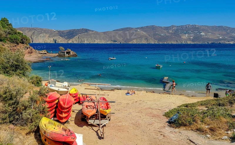 Panormos, Mykonos, Cyclades, Greece - Panormos, small town with sandy beach in the north of the island, Panormos Beach