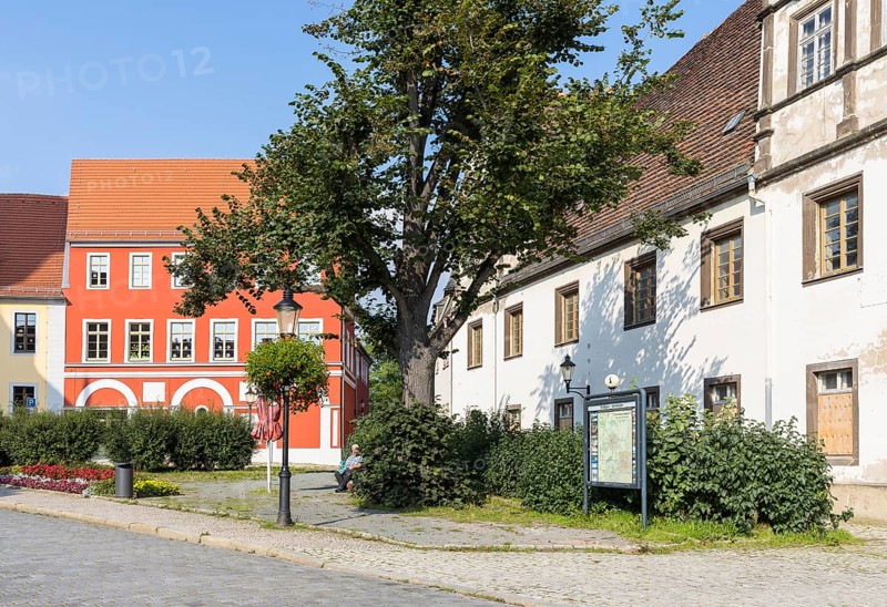 Cathedral Square with historic buildings, Naumburg (Saale), Saxony-Anhalt, Germany