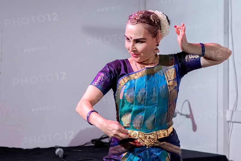 Eva Isolde Balzer, dancer, Hope in Resonance, Carnatic Music and Bharatanatyam Fundrising Evening For Gaza, 08.11.2025, ITZ, intercultural dance center, Berlin, Germany