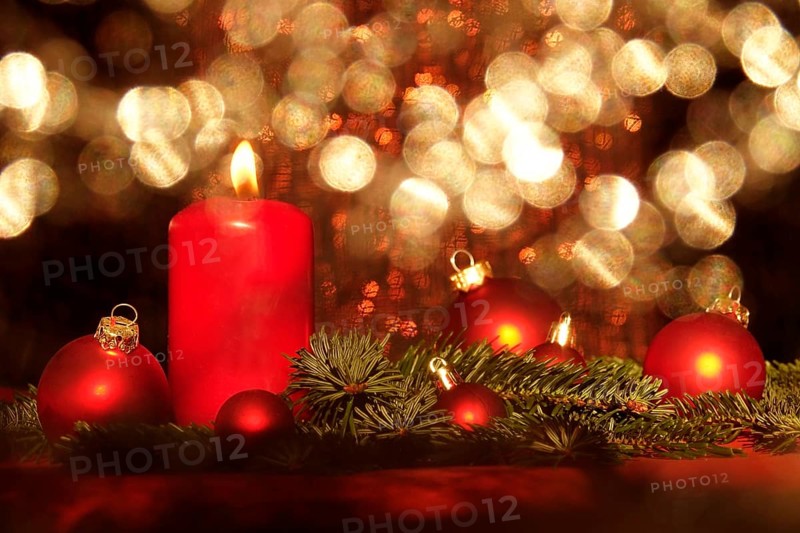 First Advent, Christmas decoration and candlelight, Germany