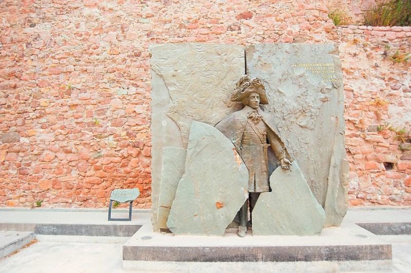 Memorial to Emmanuel Joseph Sieyes (1748-1836), French priest (abbé) and statesman, one of the main theorists of the French Revolution and the era of the French Consulate. His most famous work was Qu'est-ce que le Tiers-État? (What is the Third Estate?) from January 1789. Fréjus, Provence-Alpes-Côte d'Azur region, France