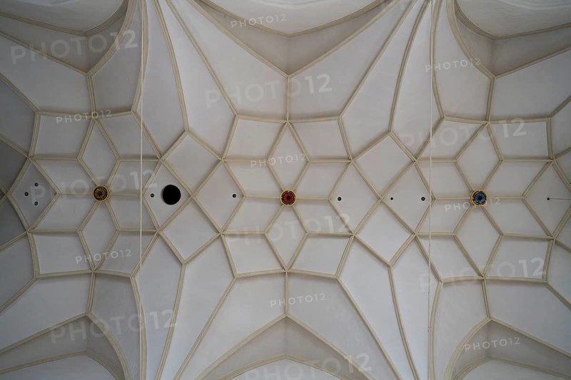 Deckengewölbe, Stadtpfarrkirche Mariä Himmelfahrt, Bad Tölz, Upper Bavaria, Bavaria, Germany