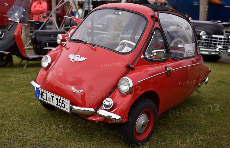 Henkel cabin 1950, cabin scooter at classic car meetings in Büsum, Schleswig-Holstein, Germany