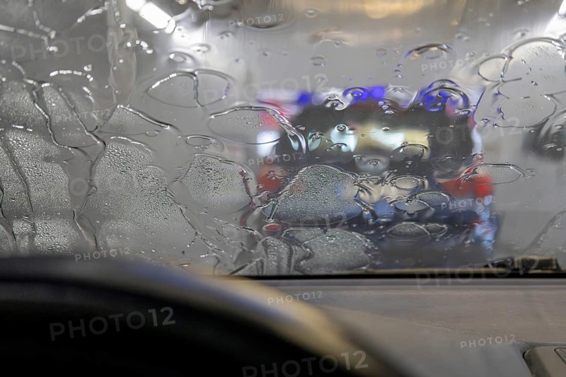 Car in the car wash