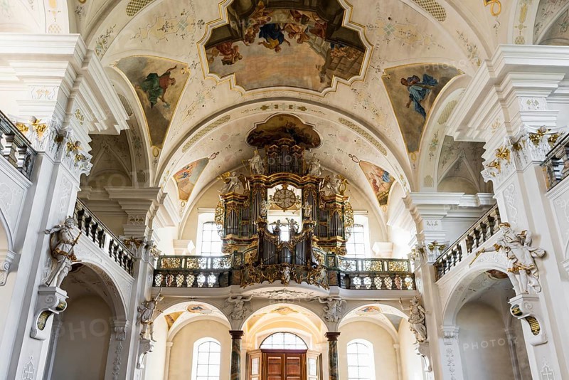 Interior view, monastery church, St. Peter, Southern Black Forest, Black Forest, Baden-Württemberg, Germany