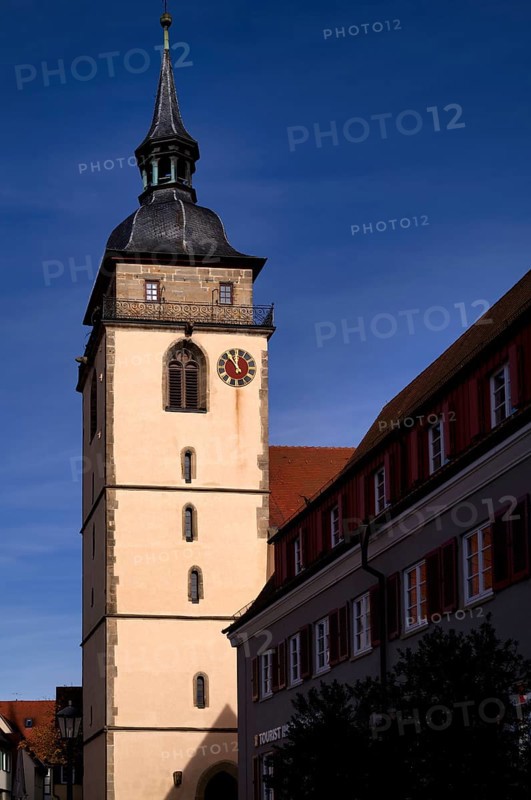 City Church Tower, Bietigheim-Bissingen, Baden-Württemberg, Germany