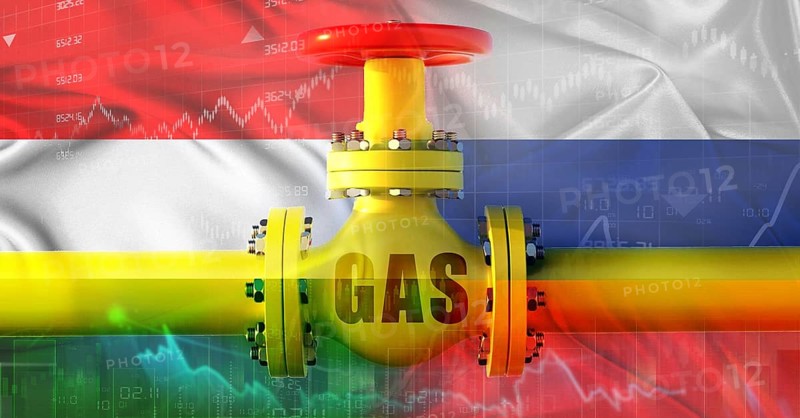 Russian gas export pipeline to Hungary. Gas exports from Russia to Hungary on financial chart