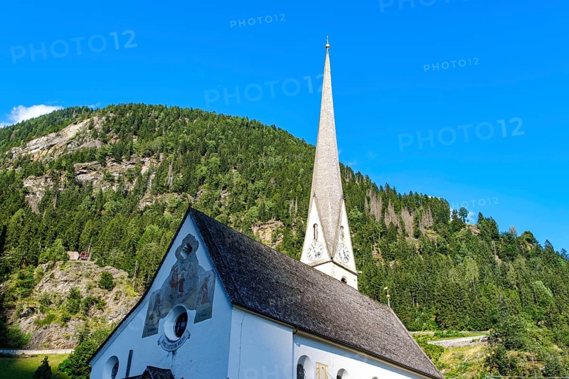 Parish Church of the Assumption of Mary in moss in Passeier, Italian Moso in Passiria, South Tyrol, Italy
