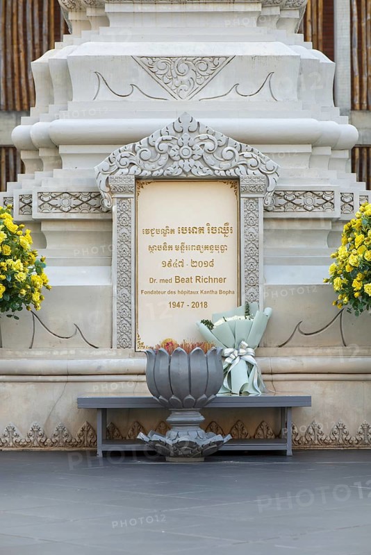Dr. Beat Richner Memorial, Siem Reap, Cambodia, Indochina, Southeast Asia
