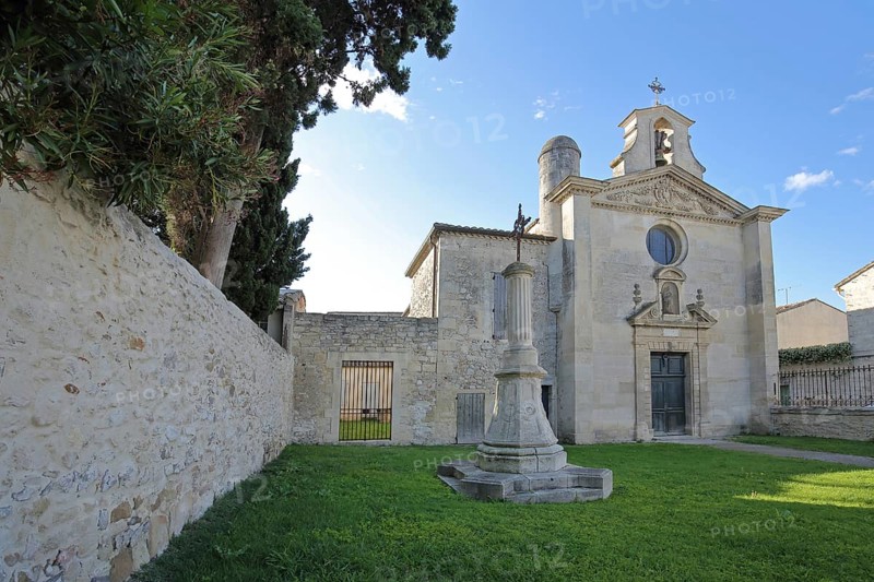 Baroque Chapelle des Pénitents Gris and Cross, Penitents, Church, Aigues-Mortes, Gard, Camargue, Provence, France