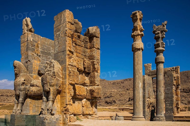 Gate of all countries with winged hybrids, Persepolis