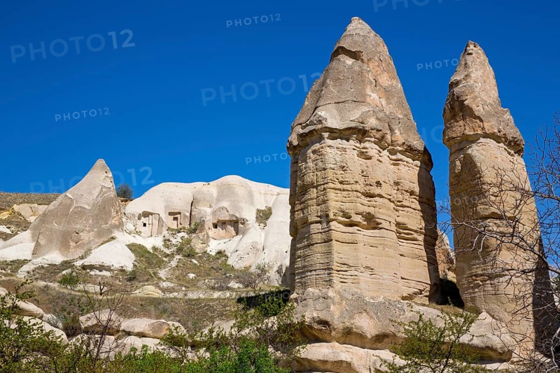 Valley of Lovers, fantastic tuff rock formations, Cappadocia, Turkey