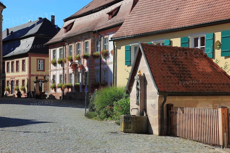 Houses in the old town, city of Spalt, Roth district, Middle Franconia, Germany