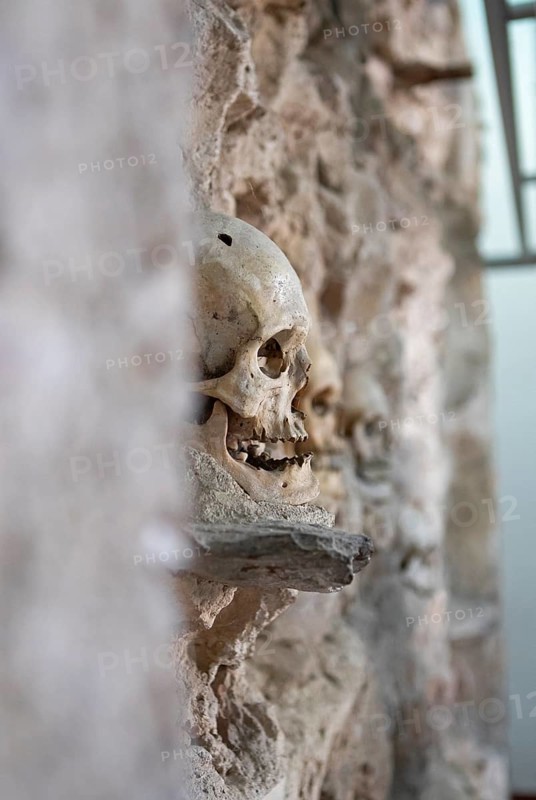 Skull in the Skull Tower or Cele Kula, Niš, Serbia