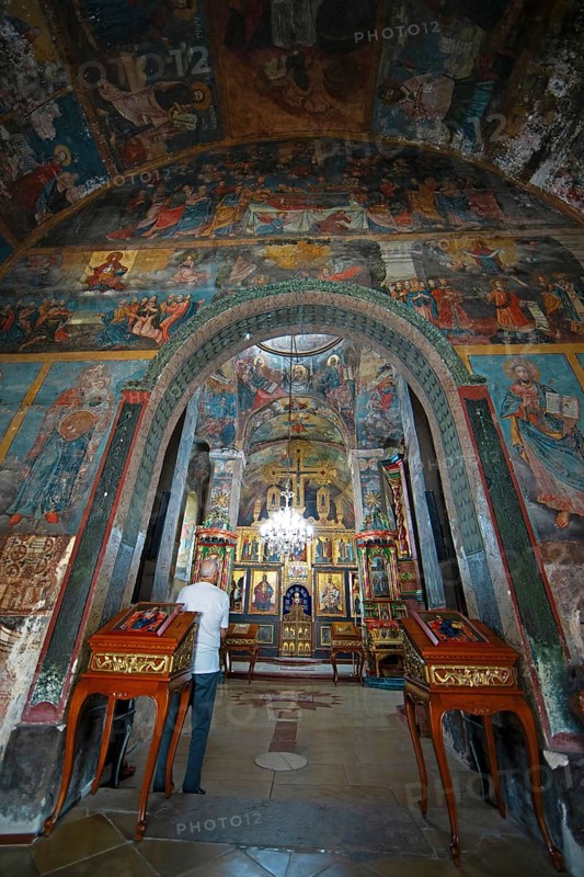 Frescoes in Krusedol monastery, interior view, Krušedol Prnjavor, Vojvodina Province, Serbia