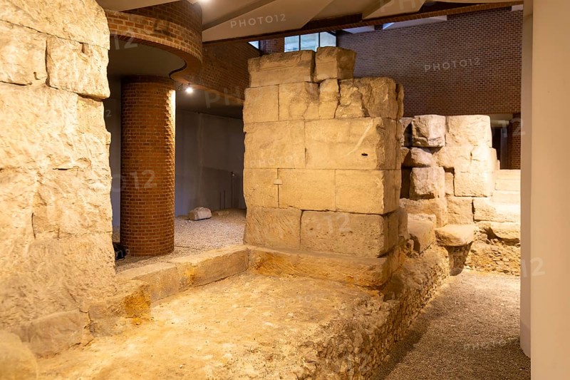 Museo del Puerto museum, Roman port archaeological remains, Zaragoza, Aragon, Spain