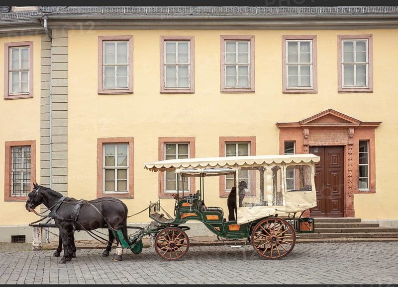Goethe's house, house on Frauenplan, home of Johann Wolfgang von Goethe (1749—1832), Weimar, Thuringia, Germany