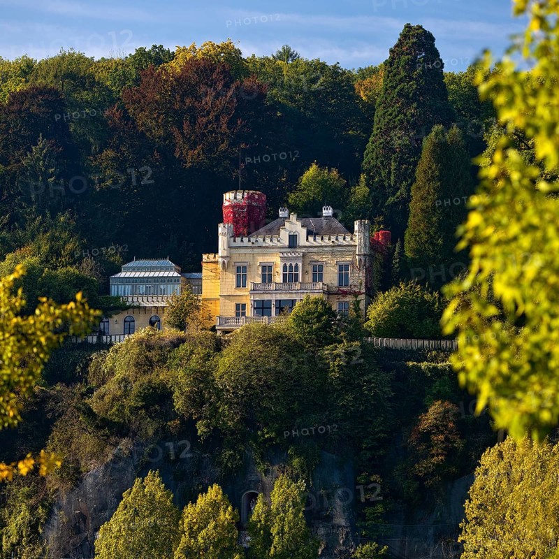 Marienfels Castle, former residence of entertainer Thomas Gottschalk, Remagen, Rhineland-Palatinate, Germany