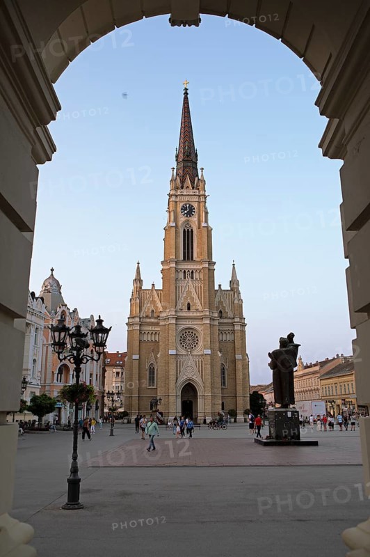 Church of Our Lady on Freedom Square, Roman Catholic Church, Neo-Gothic, Old Town, Novi Sad, Vojvodina Province, Serbia